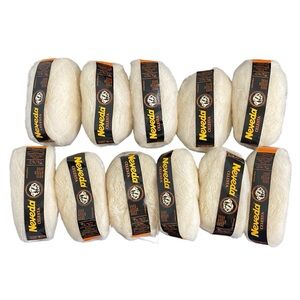 Nevada Celesta New Lot of 11 50% Mohair 50% Virgin Wool Yarn Skeins Cream White